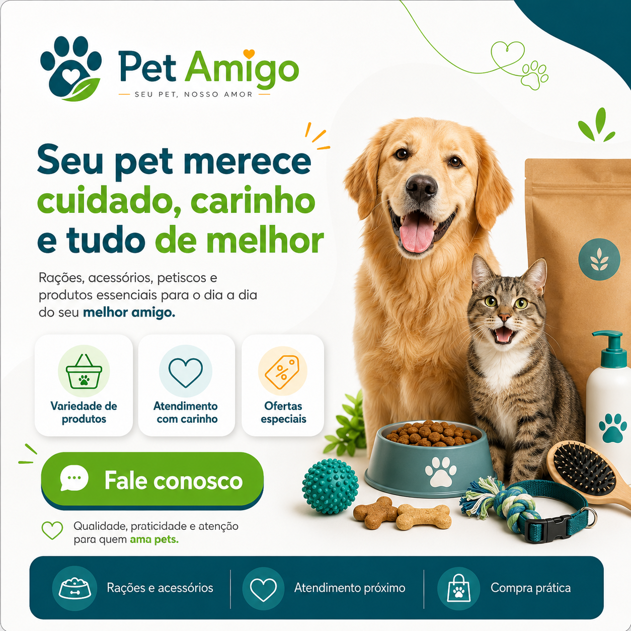 Post personalizado para pet shop